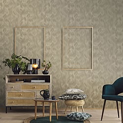 Galerie Wallcoverings Product Code 10151-30 - Elle Decoration Wallpaper Collection - Gold Colours - Wave Design