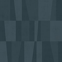 Galerie Wallcoverings Product Code 12013 - Design Wallpaper Collection - Denim Blue Colours - Art Deco Square Design