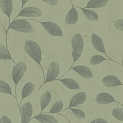 Galerie Wallcoverings Product Code 12019 - Design Wallpaper Collection - Green Colours - Leaves Design