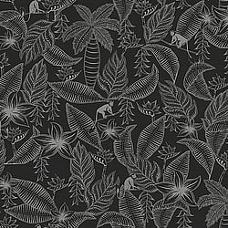 Galerie Wallcoverings Product Code 12705 - Ted Baker Fantasia Wallpaper Collection - Black Silver Colours - Monflo Design