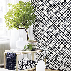 Galerie Wallcoverings Product Code 23345 - Marimekko 5 Wallpaper Collection - Black Colours - Marimekko Spalje Design