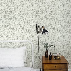 Galerie Wallcoverings Product Code 33019 - Apelviken Wallpaper Collection - Green White Colours - Leaf Trail Design