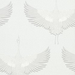 Galerie Wallcoverings Product Code 34528 - Kumano Wallpaper Collection - White Colours - Stork Design