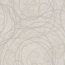 Galerie Wallcoverings Product Code 59102 - Merino Wallpaper Collection - Grey Beige Colours - Metallic Swirl Design