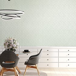 Galerie Wallcoverings Product Code 64649 - Slow Living Wallpaper Collection - Blue Silver  Colours - Soul Frost Mint Design