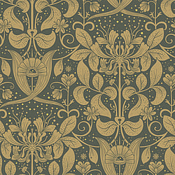 Galerie Wallcoverings Product Code 83125 - Hjarterum Wallpaper Collection - Dark green Colours - Berit Design