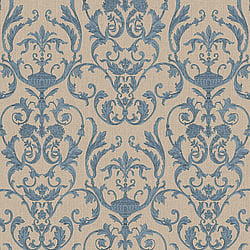 Galerie Wallcoverings Product Code 95546 - Ornamenta 2 Wallpaper Collection - Beige Blue Colours - Toscano Damask Design