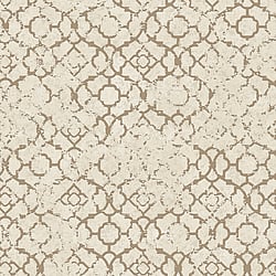 Galerie Wallcoverings Product Code DWP0246-05 - Emporium Wallpaper Collection - Cream Gold Colours - Aged Quatrefoil Design