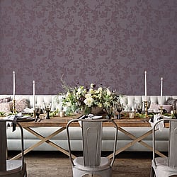 Galerie Wallcoverings Product Code DWP0250-01 - Emporium Wallpaper Collection - Purple Colours - Acanthus trail Design