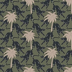 Galerie Wallcoverings Product Code ED13107 - Ted Baker Eden Wallpaper Collection - Green Black Pink Colours - Jagu Design