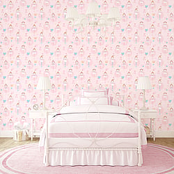 Galerie Wallcoverings Product Code G56002 - Just 4 Kids Wallpaper Collection - Pink Colours - Ballerinas Design