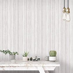 Galerie Wallcoverings Product Code G67798 - Ambiance Wallpaper Collection - White Neutral Colours - Nomed Stripe Design