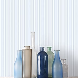 Galerie Wallcoverings Product Code G67854 - Miniatures 2 Wallpaper Collection - Blue White Colours - Narrow Stripe Design