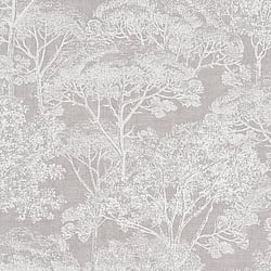 Galerie Wallcoverings Product Code HV41029 - Havana Wallpaper Collection - Cream Grey Metallic Colours - Havana Tree Motif Design