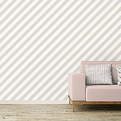 Galerie Wallcoverings Product Code ST36919 - Simply Stripes 3 Wallpaper Collection - Greige Colours - Diagonal Stripe Design