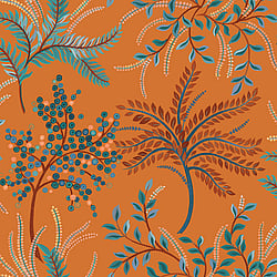 Galerie Wallcoverings Product Code TJ40406 - Mulberry Tree Wallpaper Collection - Orange Colours - Bedgebury Design